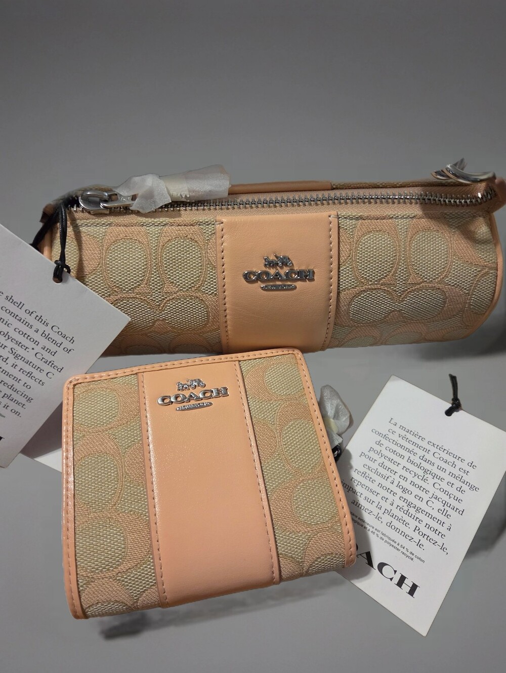 Coach 2 Piece Mini Barrel Bag And Wallet Set. NwT .